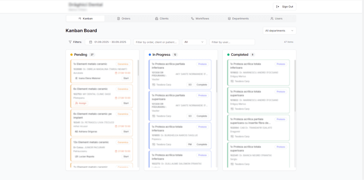 Aplicație de gestionare a fluxurilor de lucru